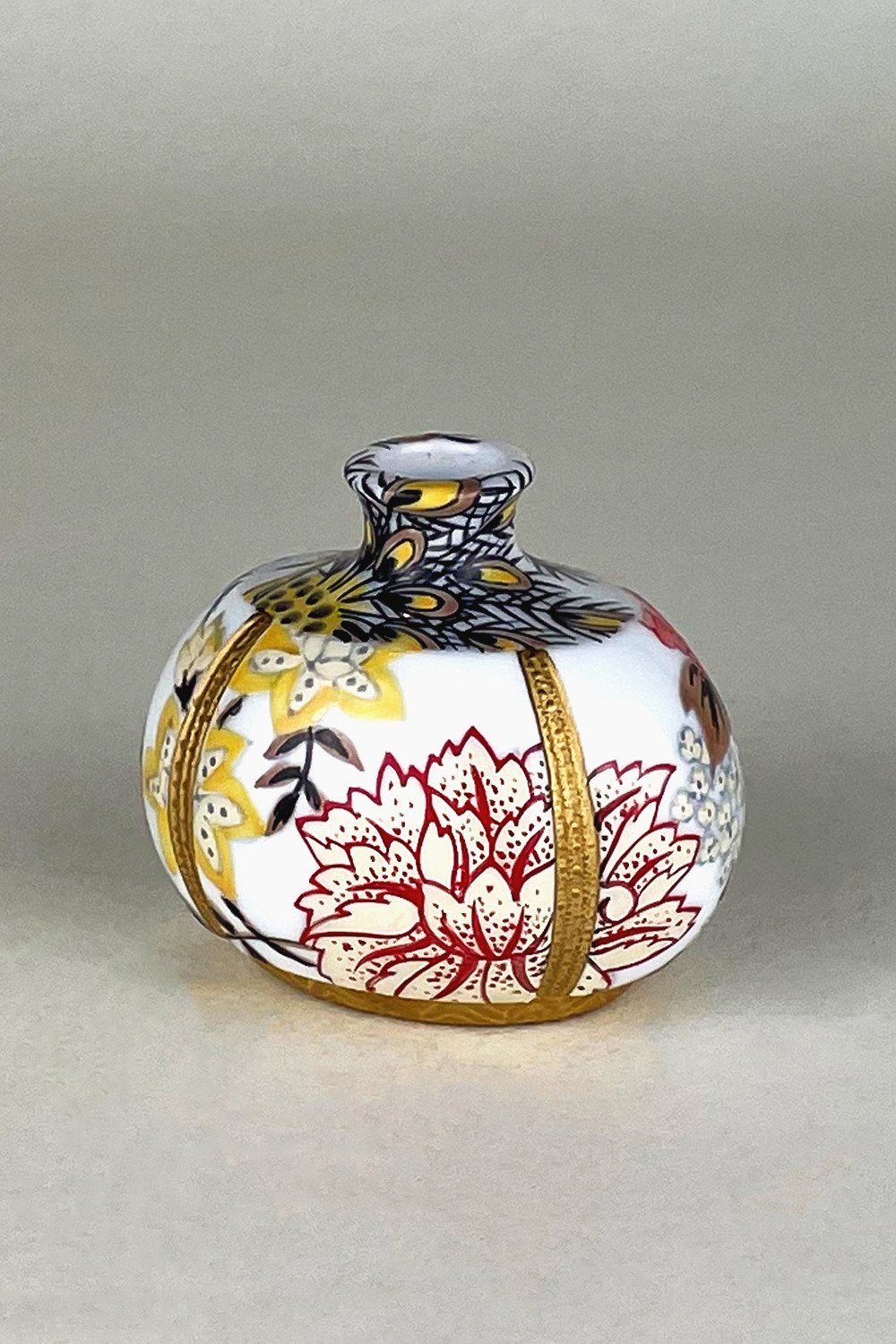 畑萬陶苑 One Flower Vase 孔雀と鴨と花 ｜KEITAMARUYAMA OFFICIAL