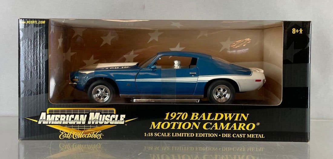 Ertl American Muscle 1970 Baldwin Motion Chevy Camaro Die Cast Car