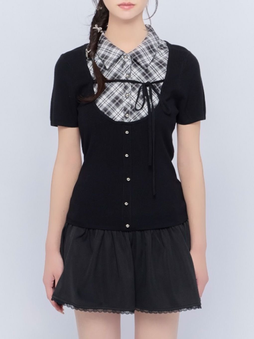 BUBBLES】スクールガーリーリボントップス | sparkling mall online store