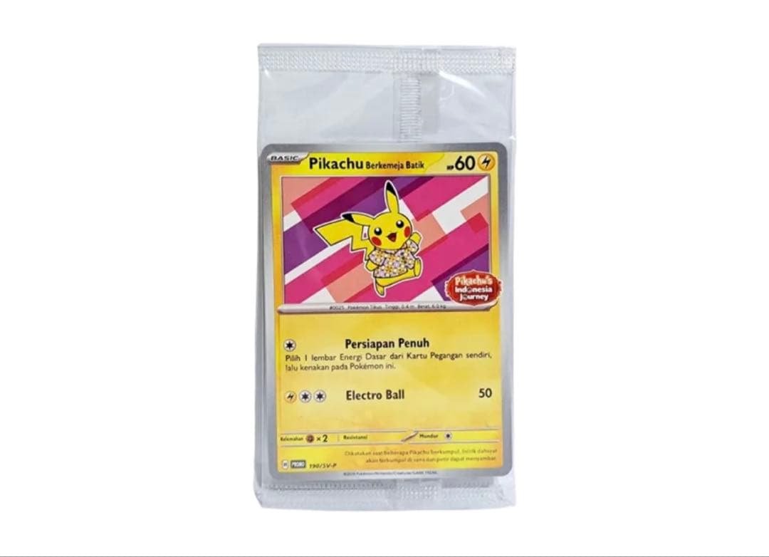 バティックシャツを着たピカチュウ