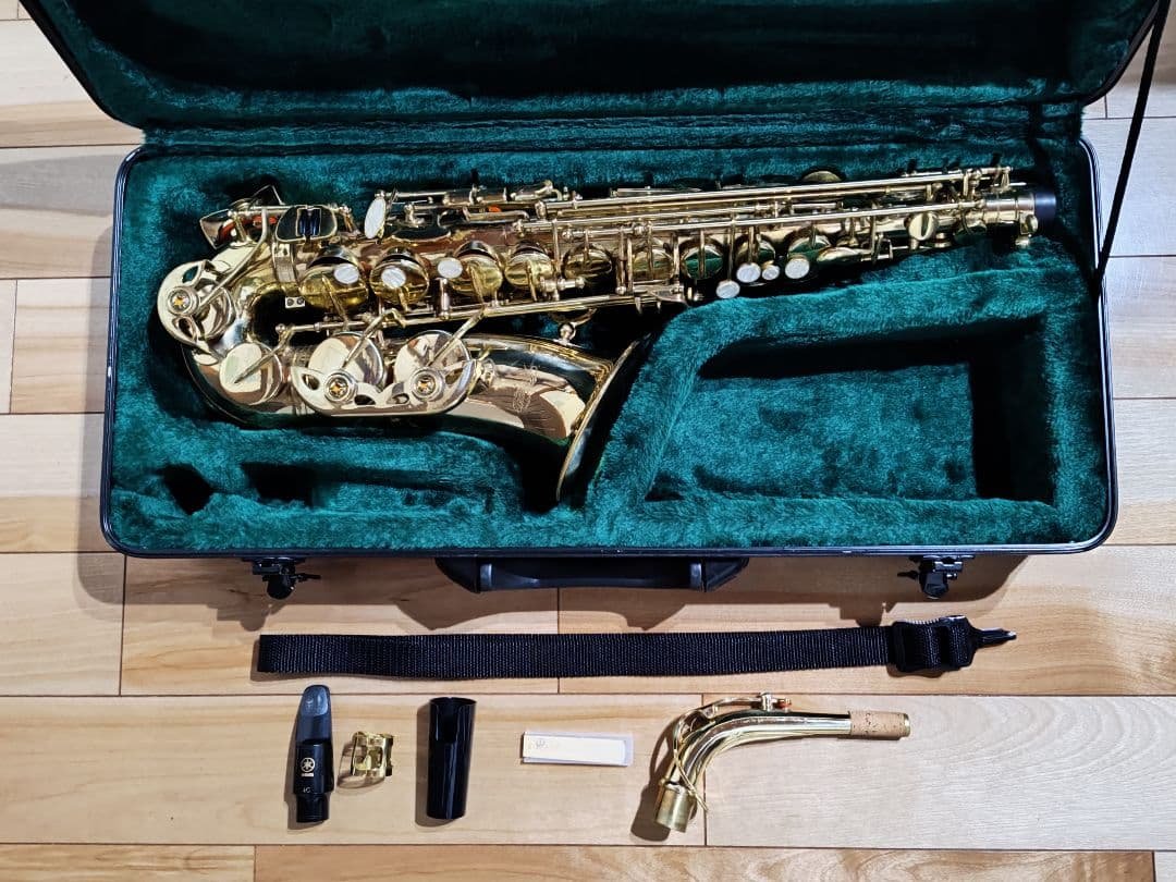 アルトサックス　Kaerntner　ケルントナー　ハードケース付き　彫刻模様入り