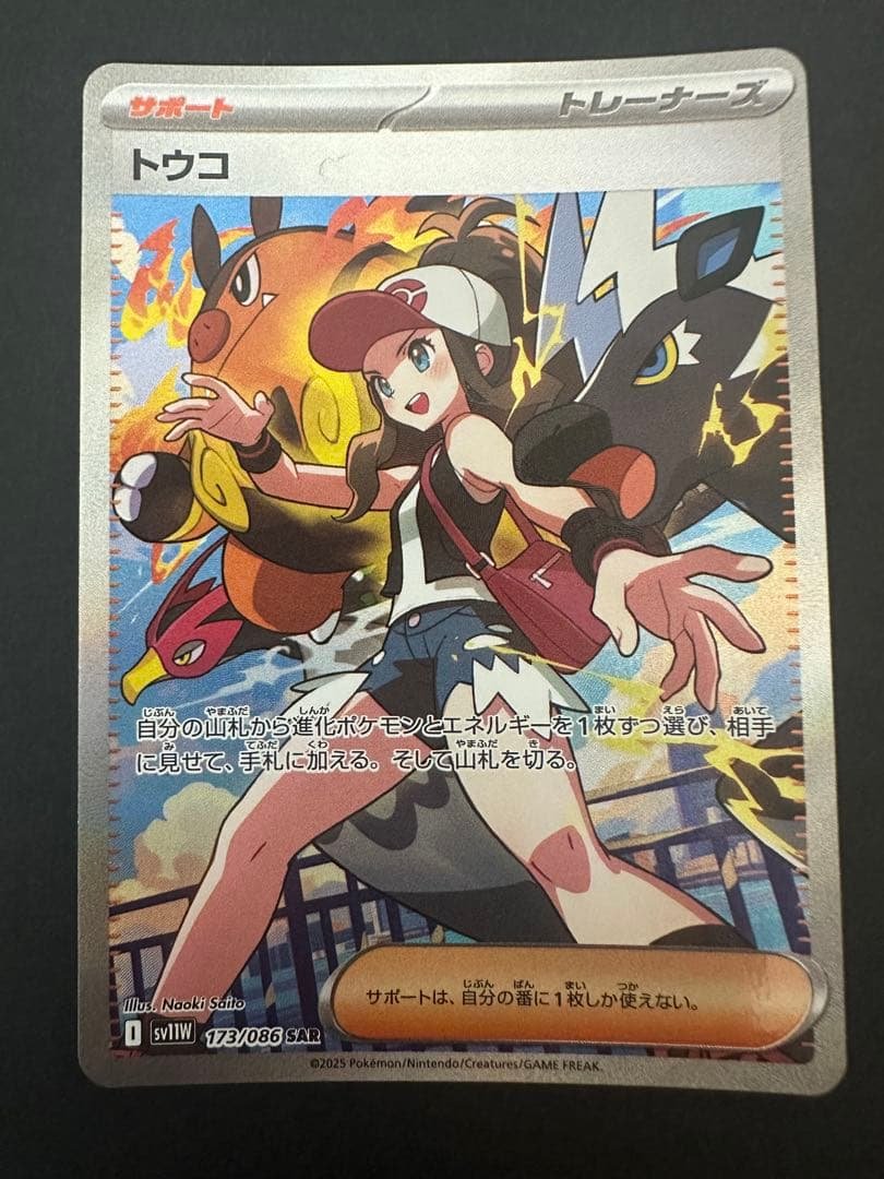 ポケモンカード トウコ・アイリスの闘志・サンダース ハイパーボール ポッチャマ