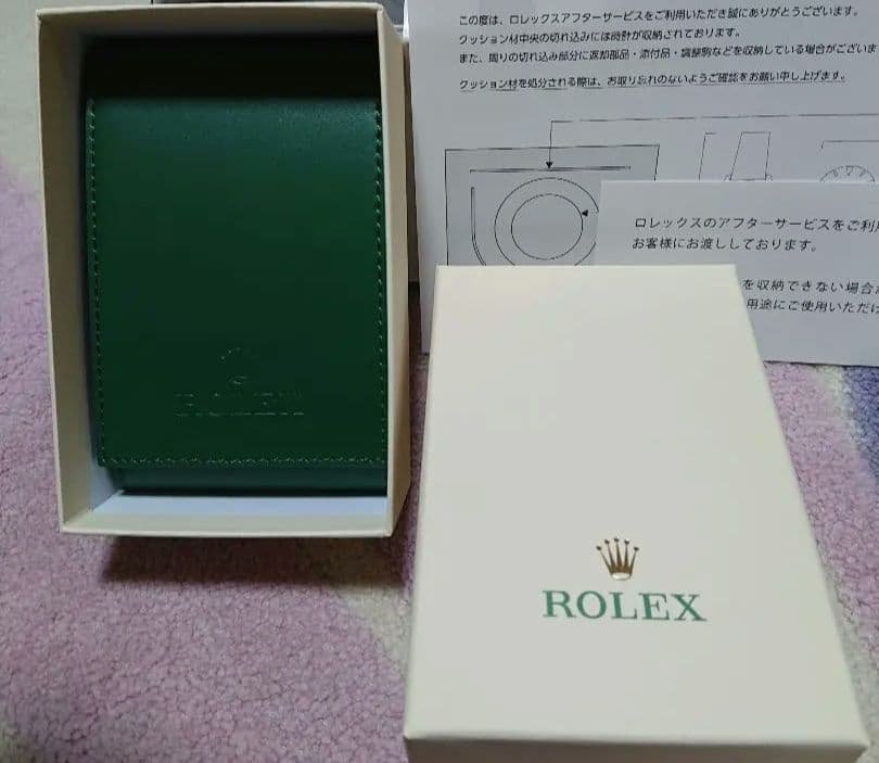 のりまろ ロレックス保存袋 収納袋 オーバーホールケース 時計ケース 箱付 ロレックス 正規オーバーホール 時計ケース ウォッチケース 小冊子