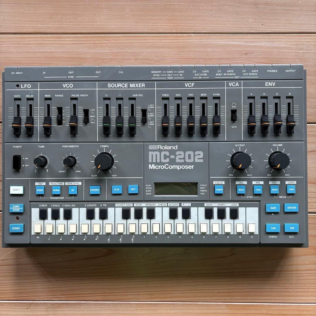 Roland MC-202 Micro Composer 取説・箱付