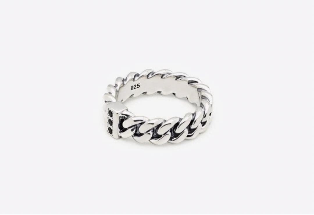 【美品】トムウッド　Chain Ring Slim Spinel 54